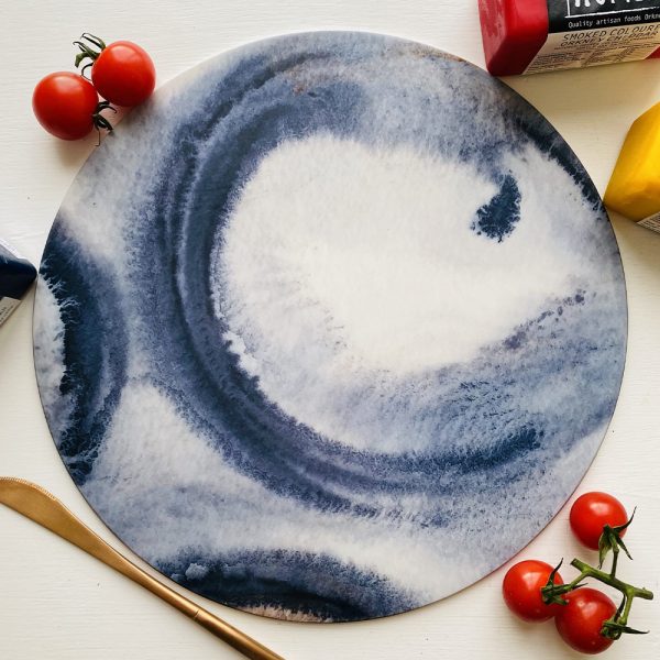 Ink Print Decorative Food Platter
