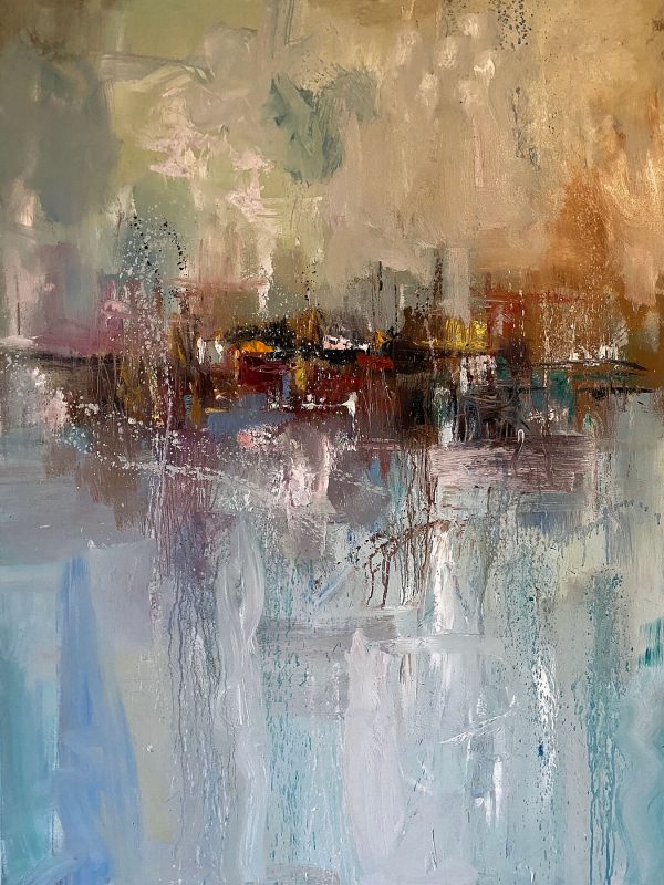 Esplanade an abstract painterly limited edition art print by Stuart Sim